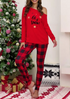 Buffalo Plaid Let it Snow - Women's Pajama Set