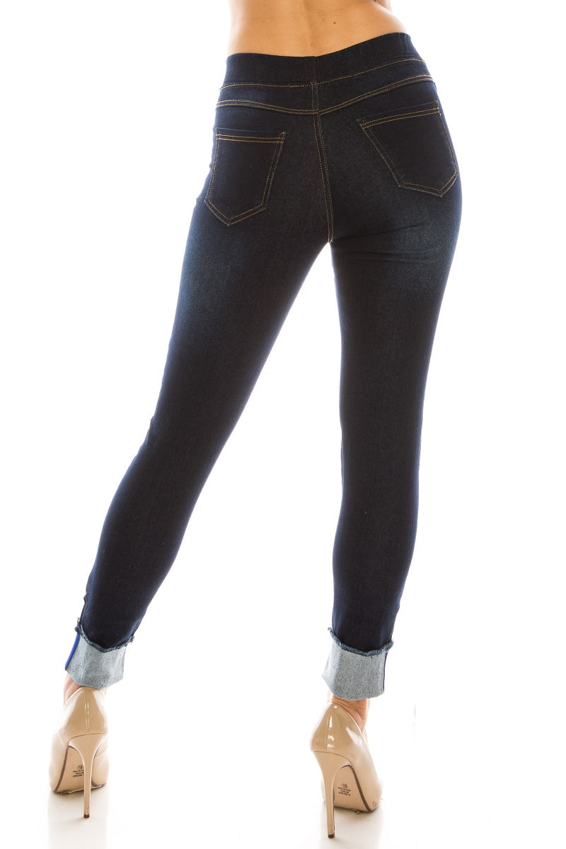 Yehopere Women's Fleece Lined Winter Jeans Thermal Skinny High Waist Denim  Pants Jean Black