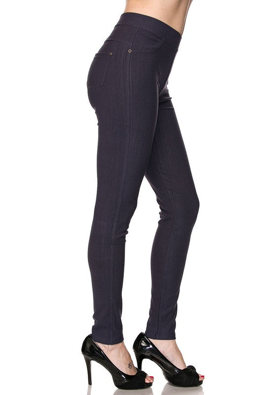 Fashionista Jeggings - Women's Plus Size in Navy Blue