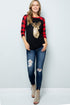 The Bella - Women's Top - Black/Red