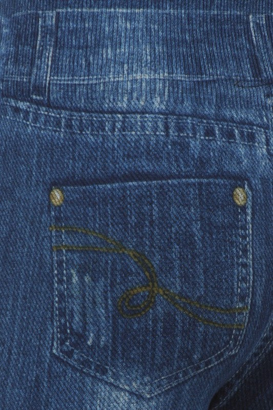 Girls Distressed Jeggings