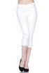 Fashionista Capri Jeggings - Women's One Size in Bright White