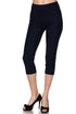 Fashionista Capri Jeggings - Women's One Size in Navy Blue