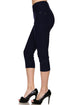 Fashionista Capri Jeggings - Women's One Size in Navy Blue