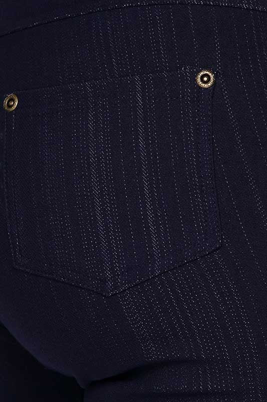 Fashionista Capri Jeggings - Women's Plus Size in Navy Blue