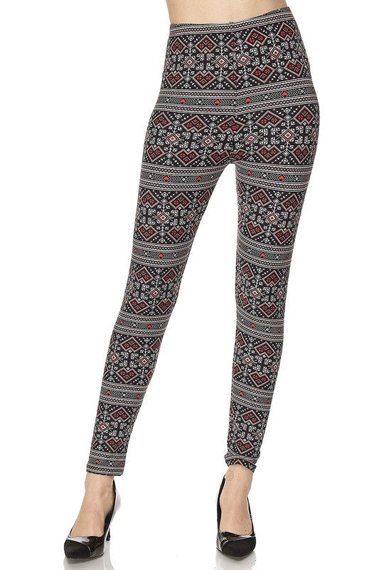 Pixelated Hearts - Women's Plus Size Leggings