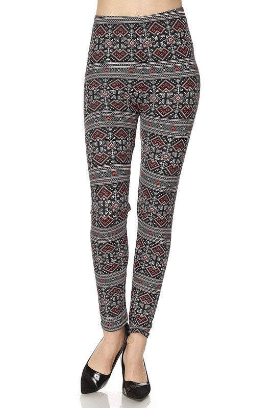 Pixelated Hearts - Women's Plus Size Leggings