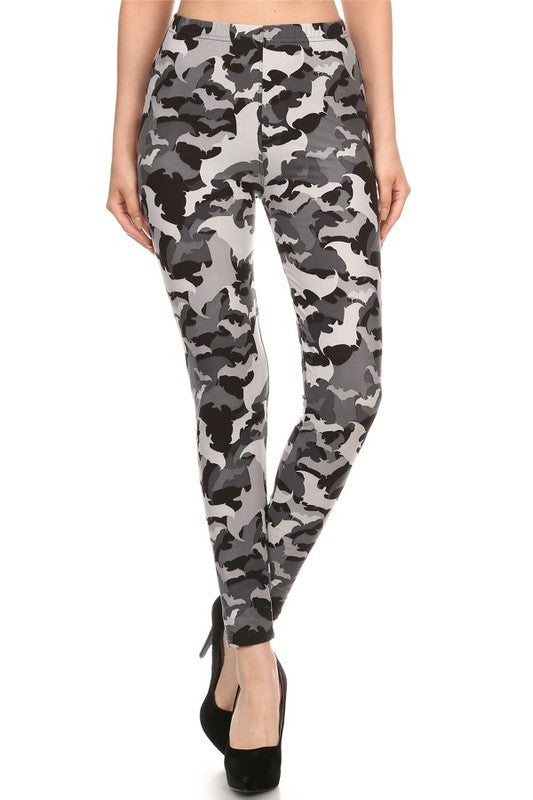 Gone Batty Camo - Women's Plus Size Leggings