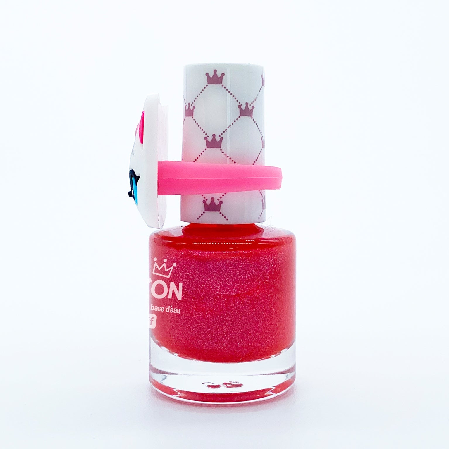 Kitty Hot Pink Ring Nail Polish - Water Based Polish