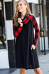 The Courtney - Women's Plus Size Cowl Neck Dress