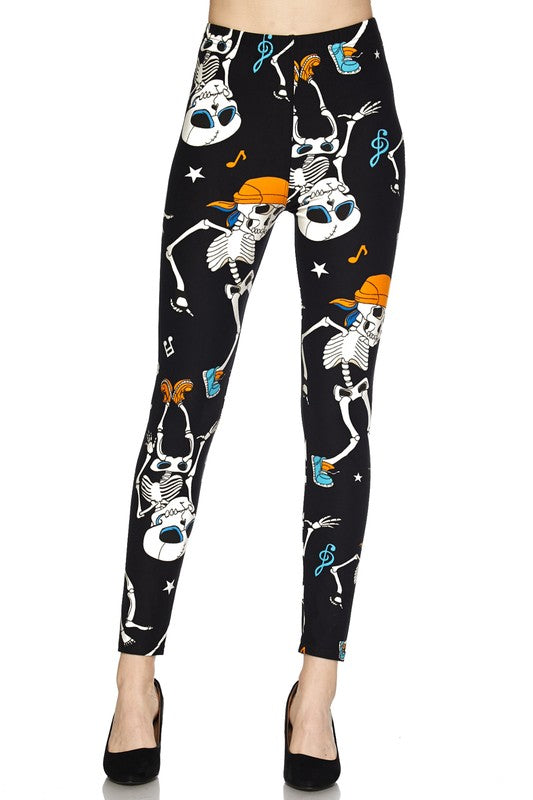 Skeleton Boogie - Women's Plus Size Leggings
