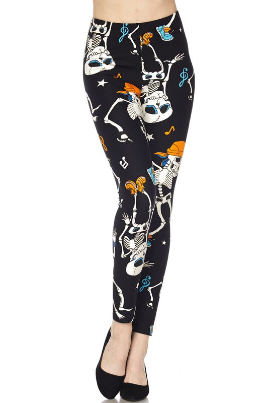 Skeleton Boogie - Women's Plus Size Leggings
