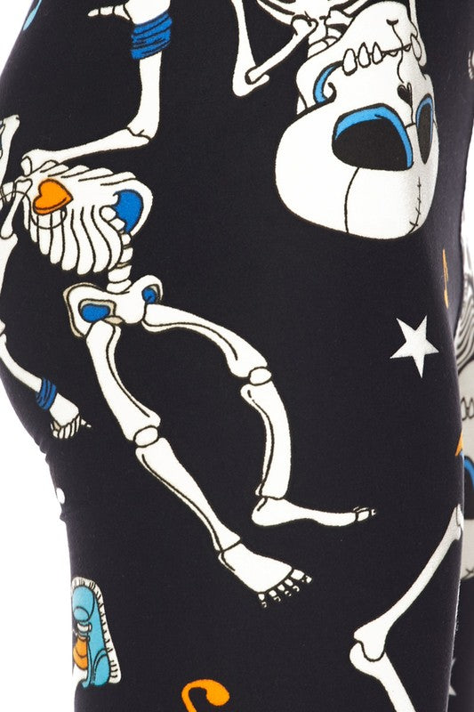 Skeleton Boogie - Women's Plus Size Leggings