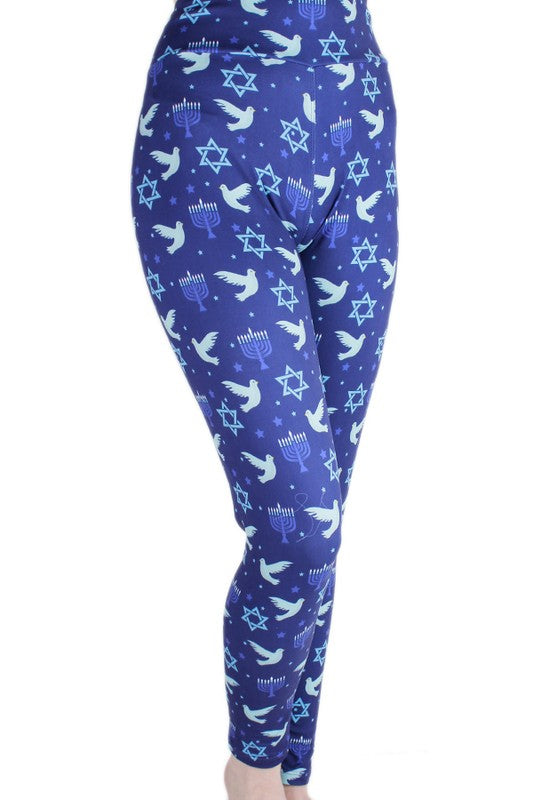 Hanukkah the Festival of Lights -  Girls Leggings