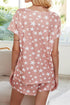 The Andromeda - Women's Two Piece Pajama Short Set in Creamy Camel