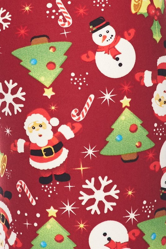 Santa & Frosty - Women's Plus Size Leggings