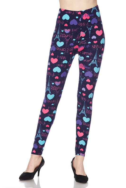 From Paris With Love - Women's Plus Size Leggings