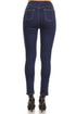 Dark Blue Demi Distressed Jeggings - Women's Plus Size