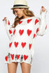 The Athena - Women's Distressed Sweater in Ivory