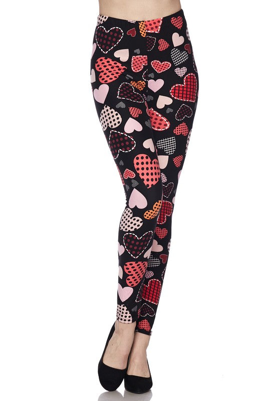 Love Those Patches - Women's Plus Size Leggings