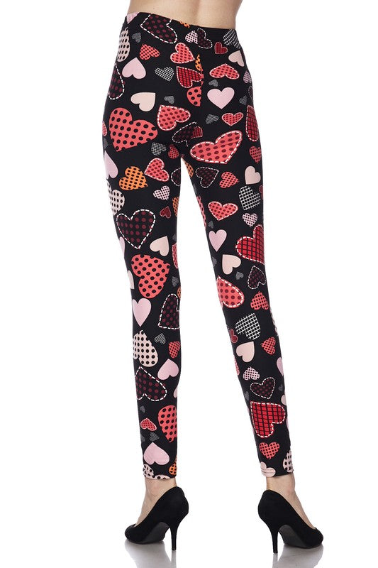 Love Those Patches - Women's Extra Plus Size Leggings
