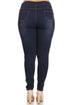 Denim Jeggings in Ultra Dark Blue - Women's Plus Size