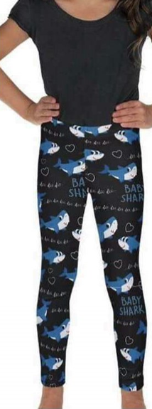 Baby Shark leggings for girls