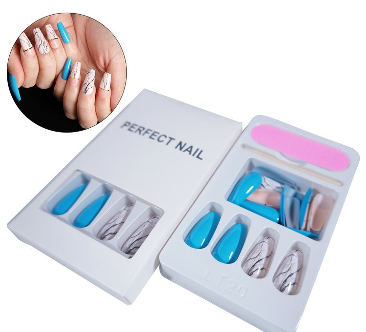Marble Brushed  - Press On Nails
