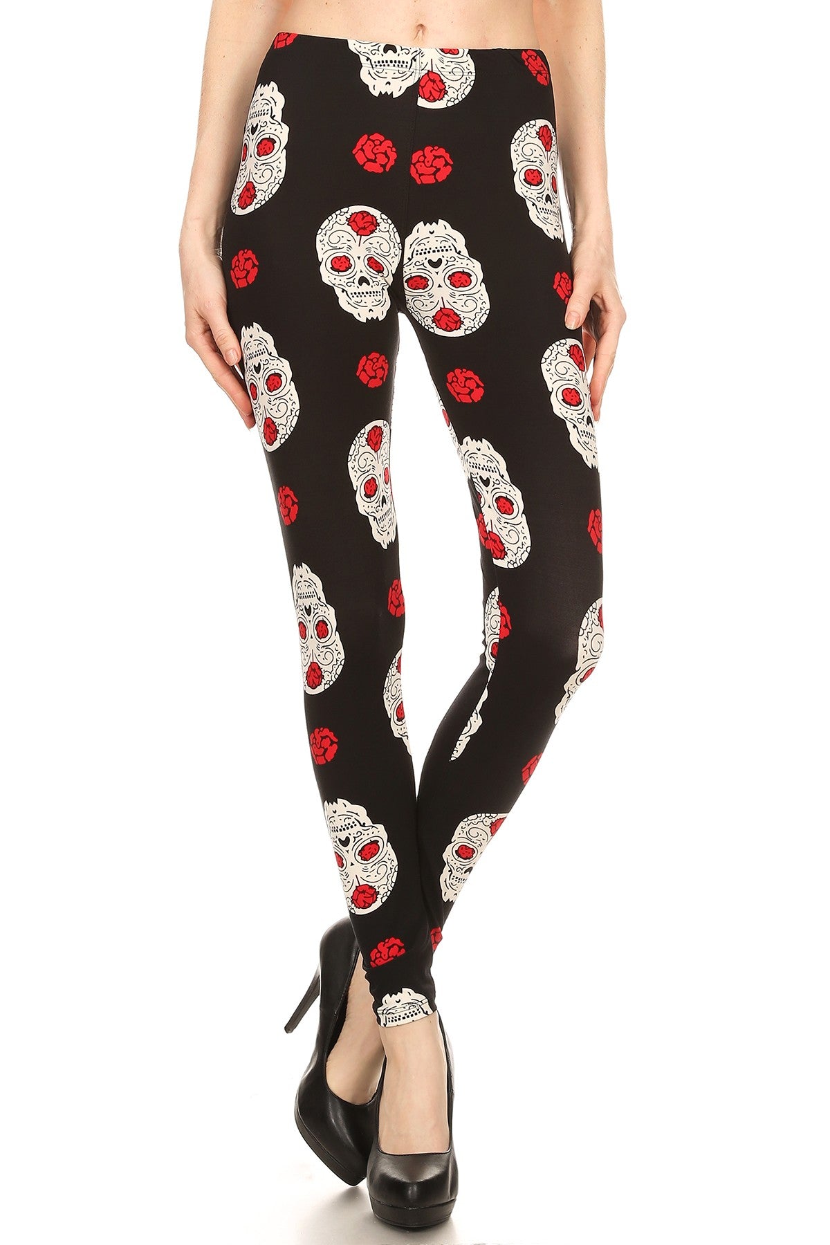 Skulls 'N Roses - Women's Plus Size Leggings – Apple Girl Boutique