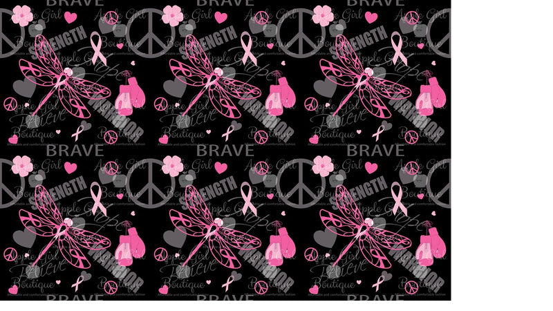 Fight Like a Warrior - Girls Breast Cancer Awareness Leggings