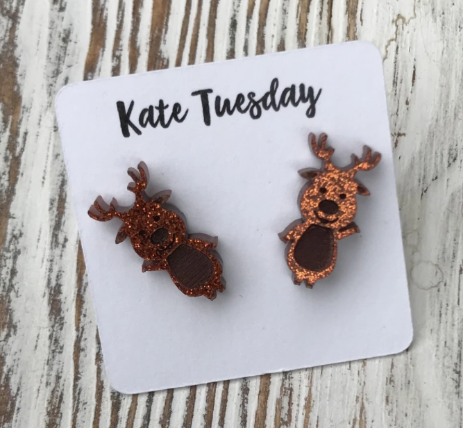 Friendly Reindeer Earrings