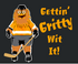 Gettin' Gritty Wit It Crew Neck Tee in Black - Kids Unisex