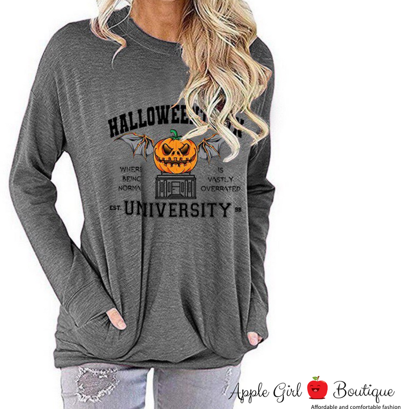 Halloweentown University - Women's Top in Gray