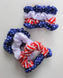 Red, White & Blue Scrunchie Set with Bow