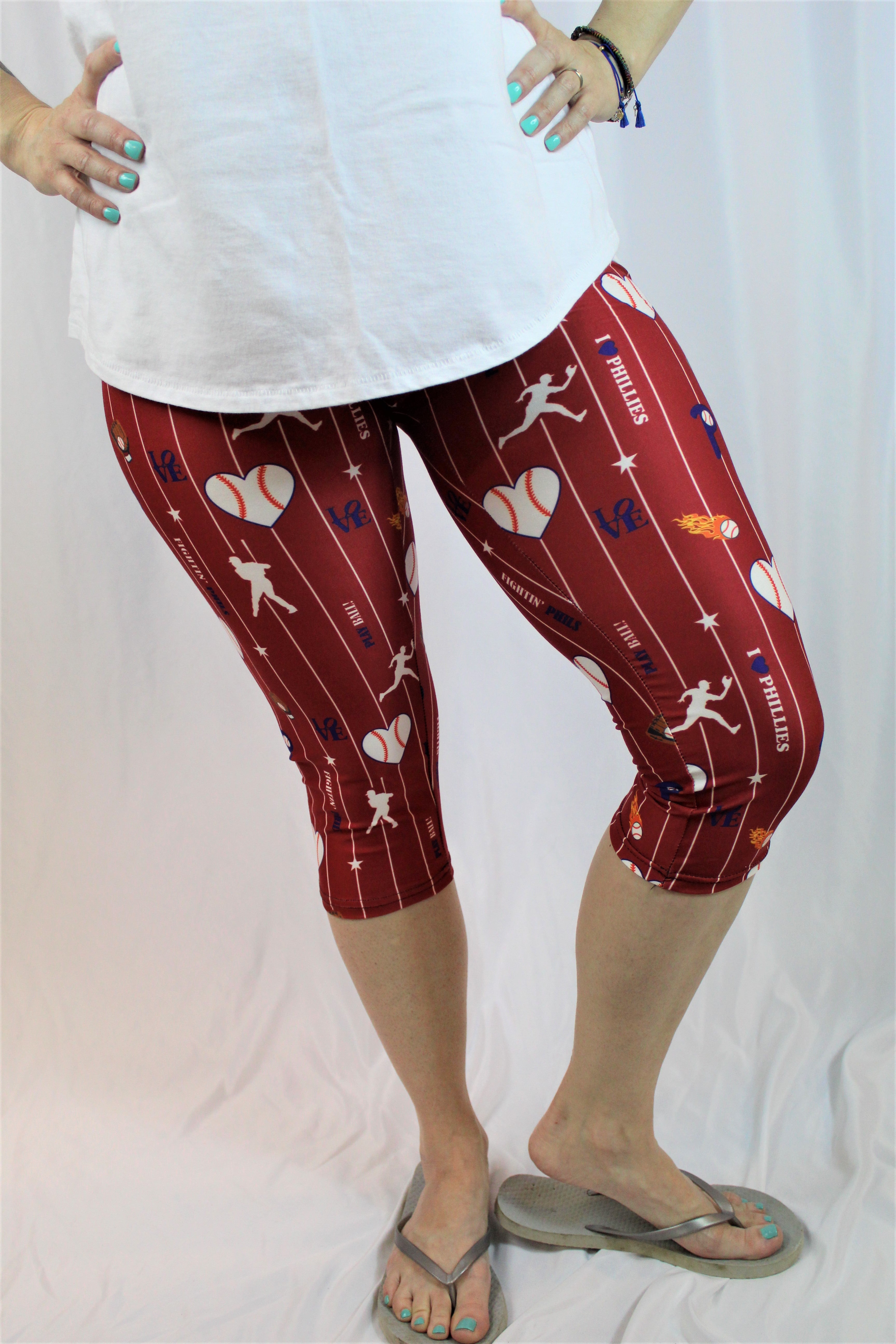 Phillies Have My Heart Capris - Women's Leggings