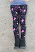 Fight Like a Warrior - Girls Breast Cancer Awareness Leggings