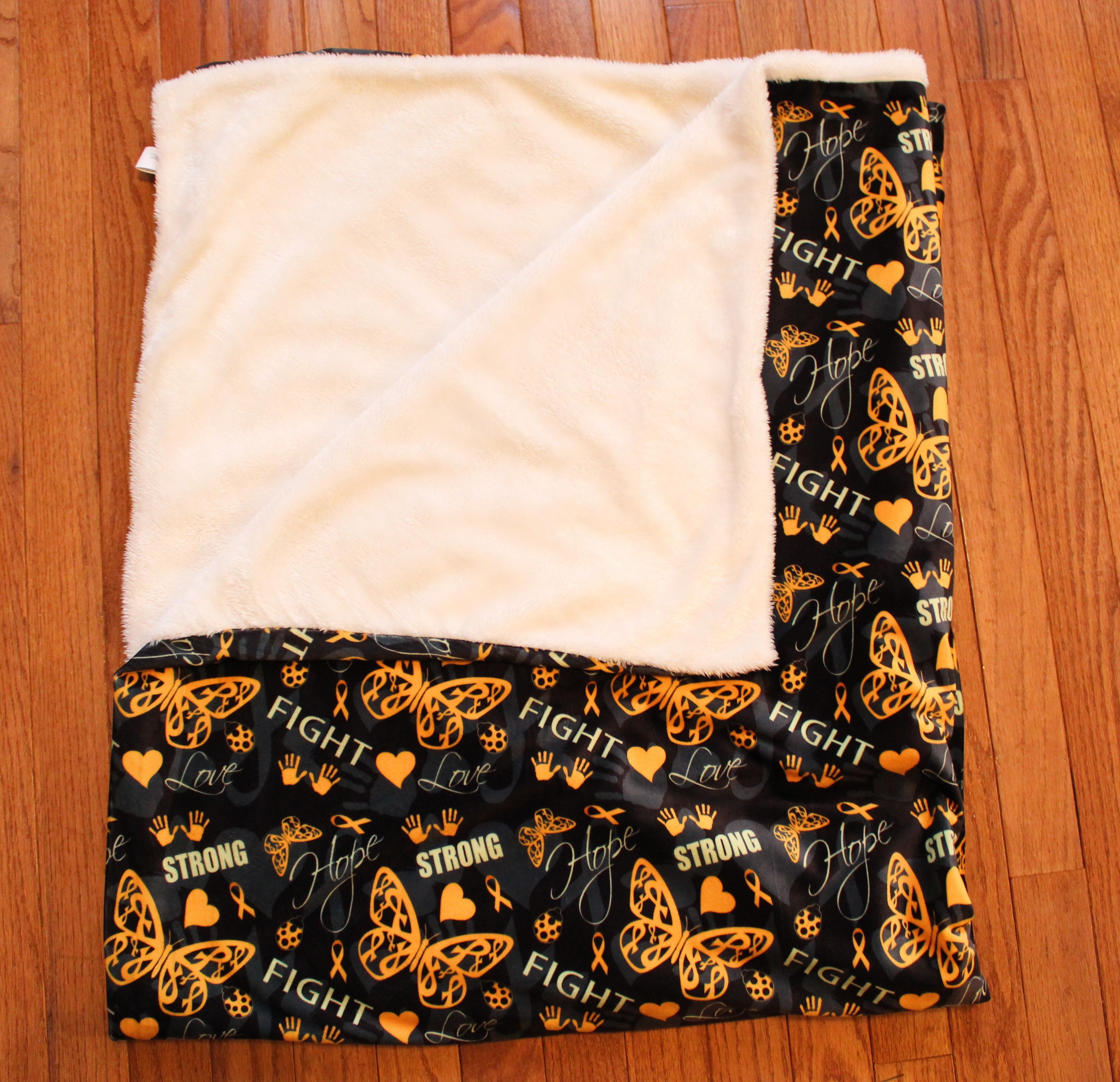 Flying Towards a Cure Throw Blanket
