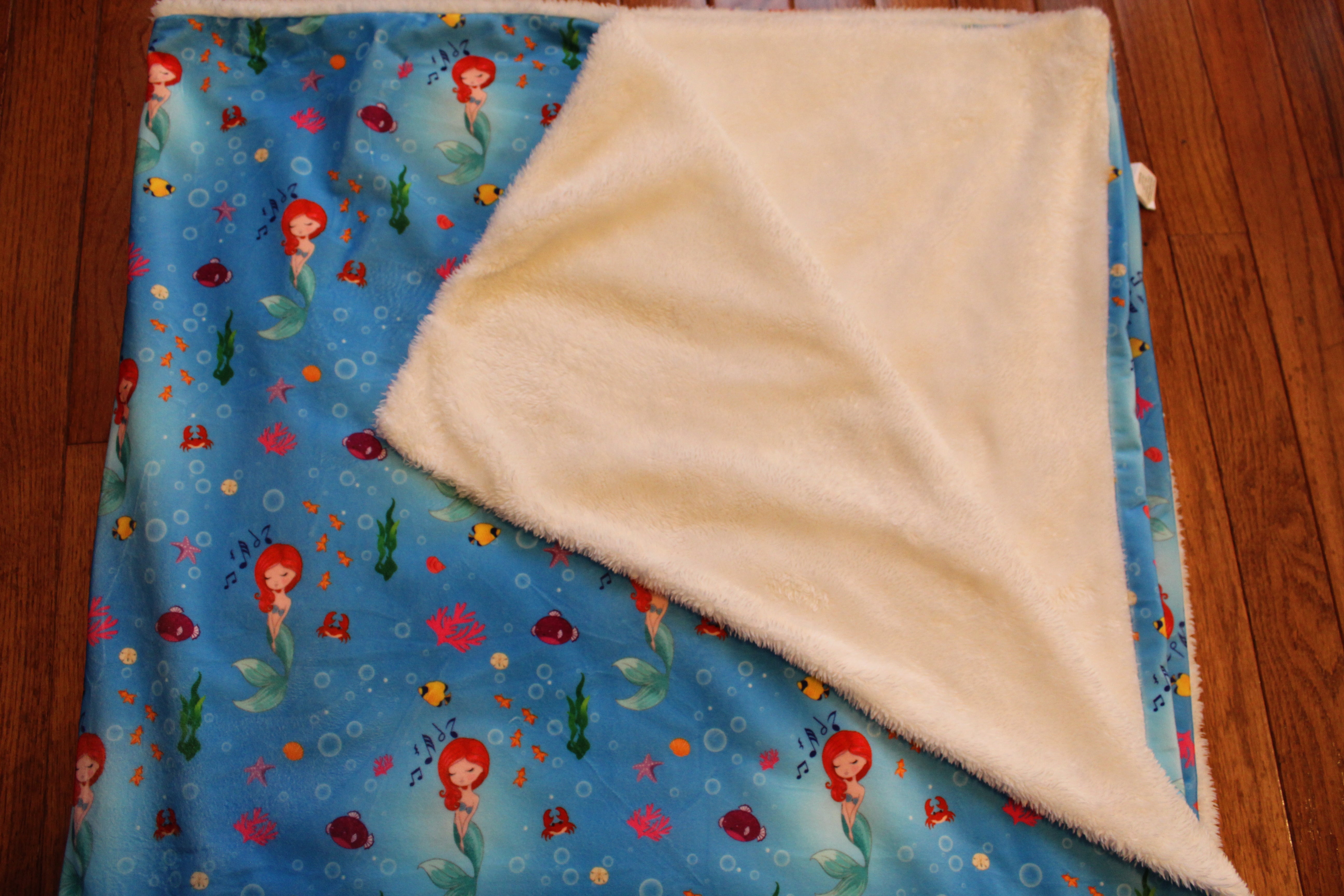 Ocean Princess Mermaid Throw Blanket