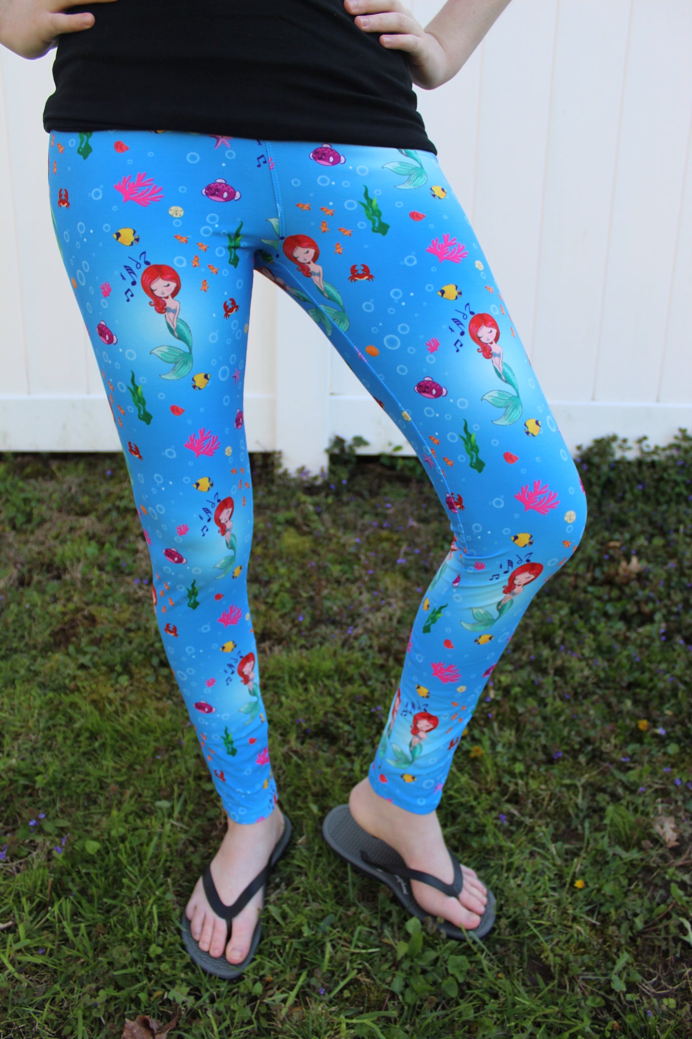 Disney Little Mermaid Polyester/Spandex Womens Leggings
