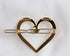 Gold Heart Barrette with Pearl