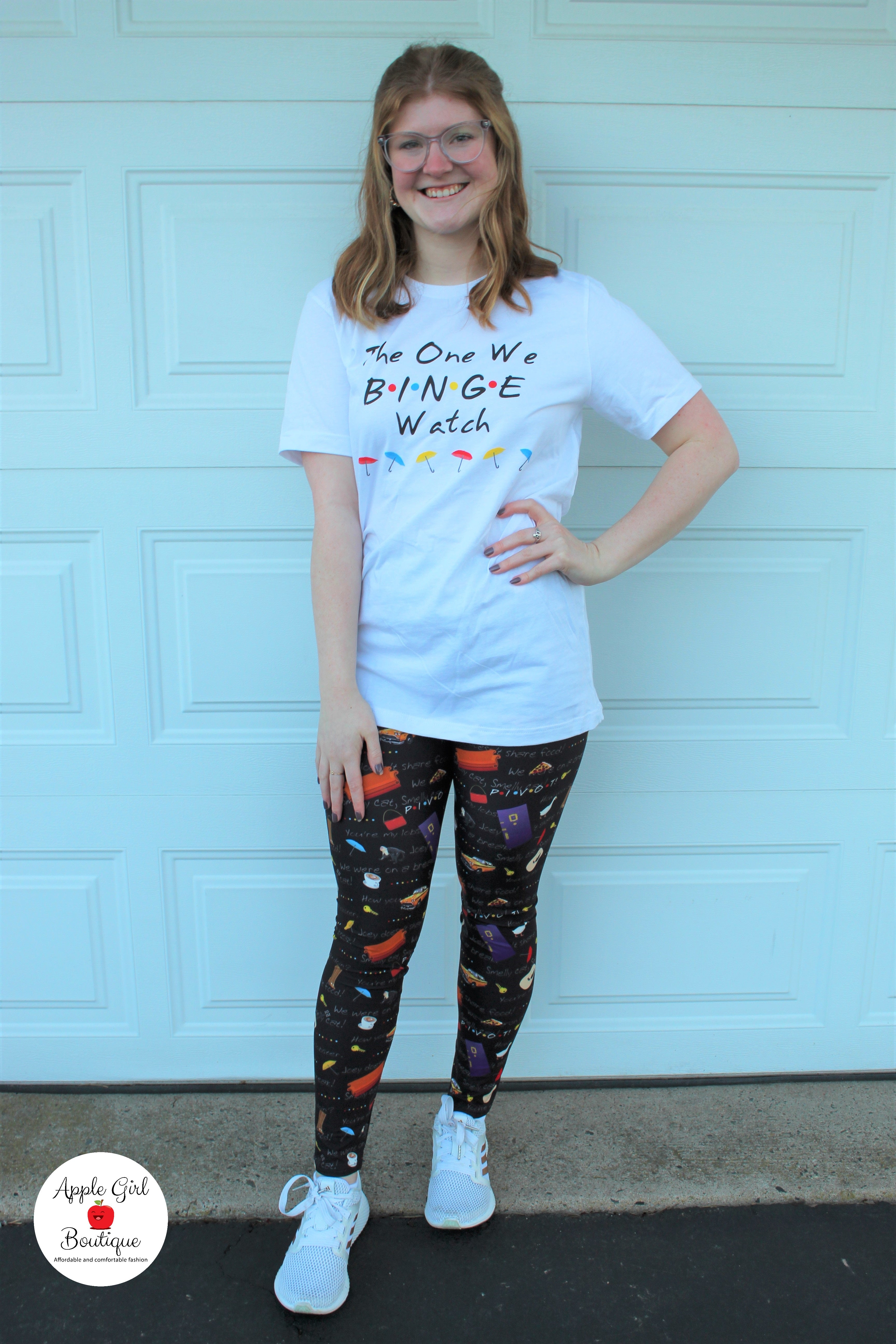 The One We Binge Watch Unisex Tee in White