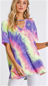 The Kat - Women's Plus Size Tie Dye Top