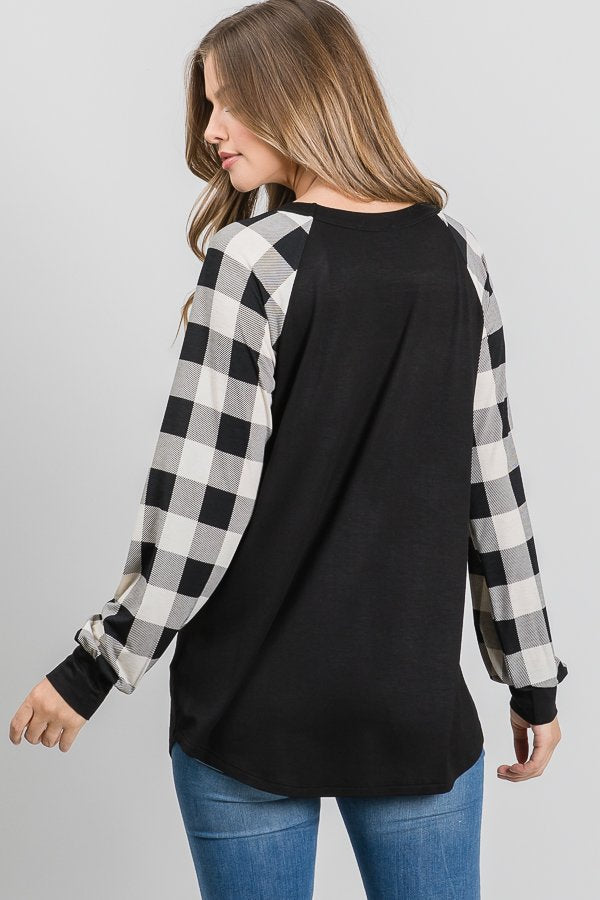 The Merry  - Women's Top in Black/White