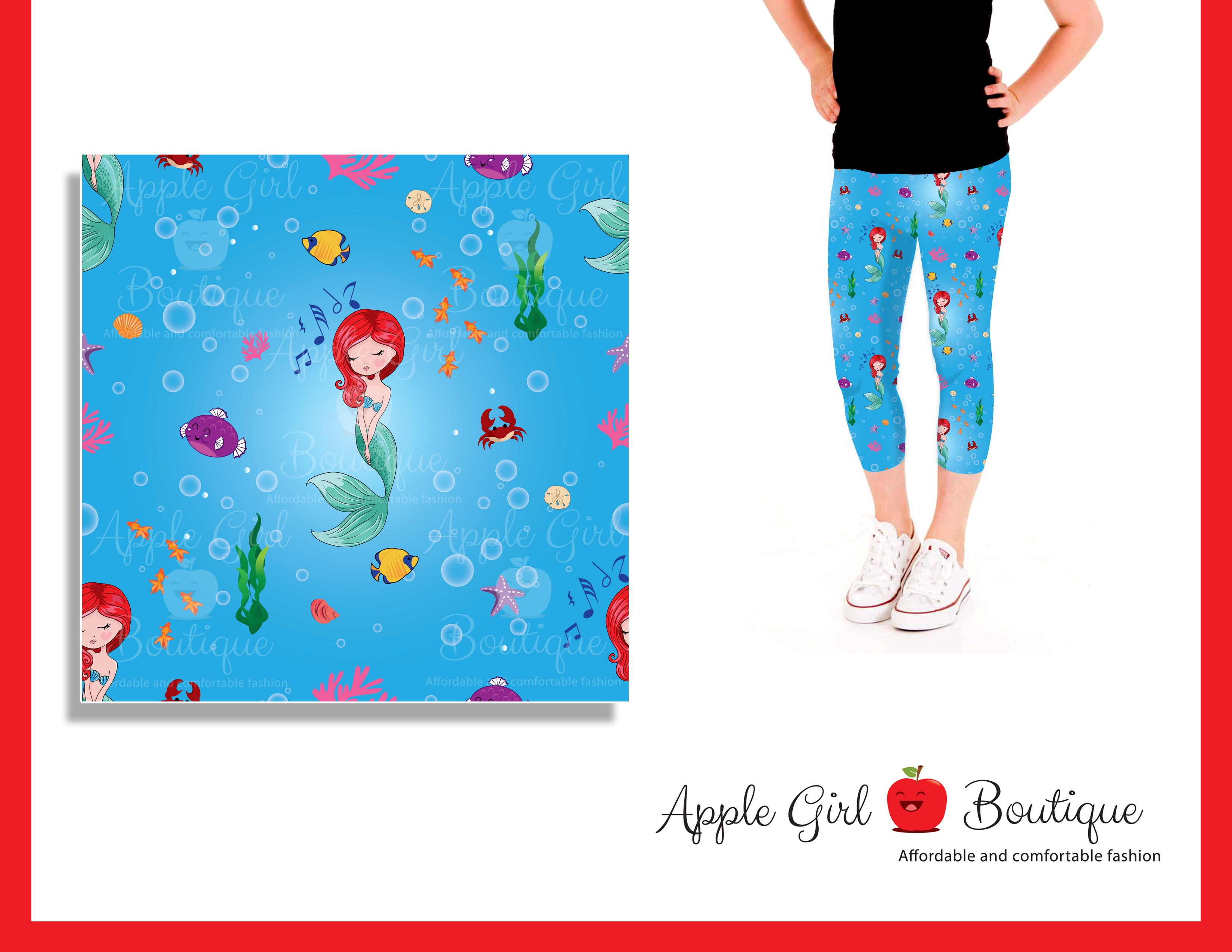 Ocean Princess Capris- Girls