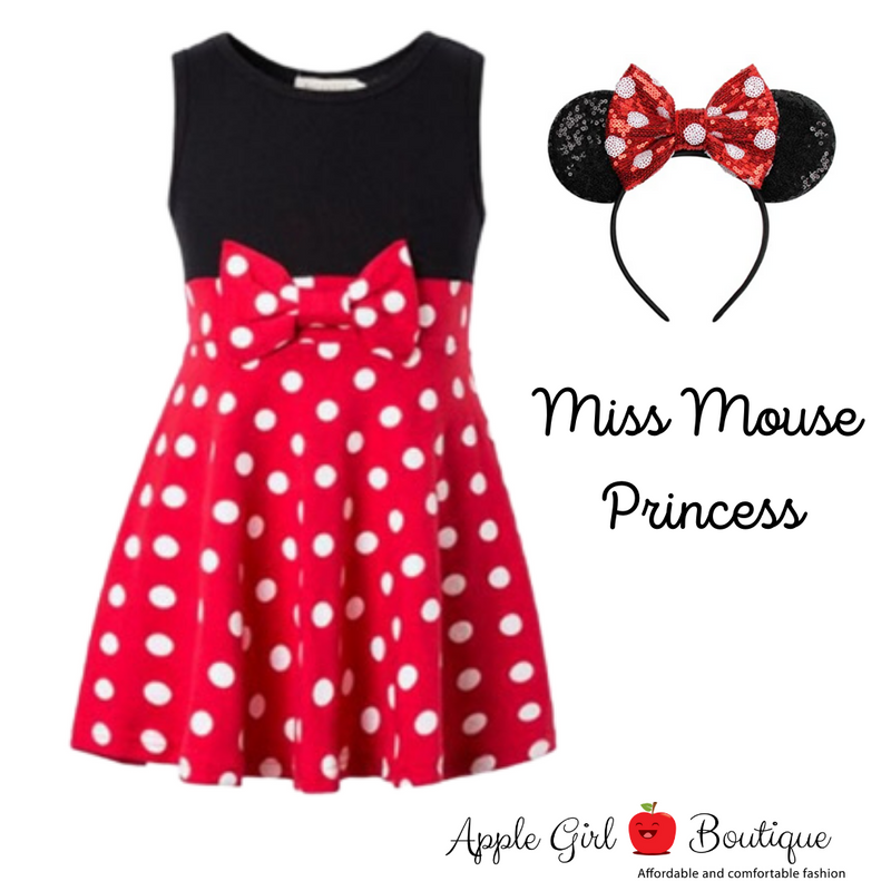 Miss Mouse Princess Dress and Ears for Girls