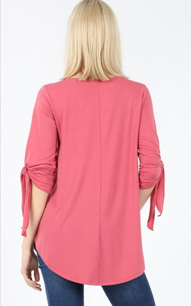 The Paula - Women's Plus Size Top in Rose