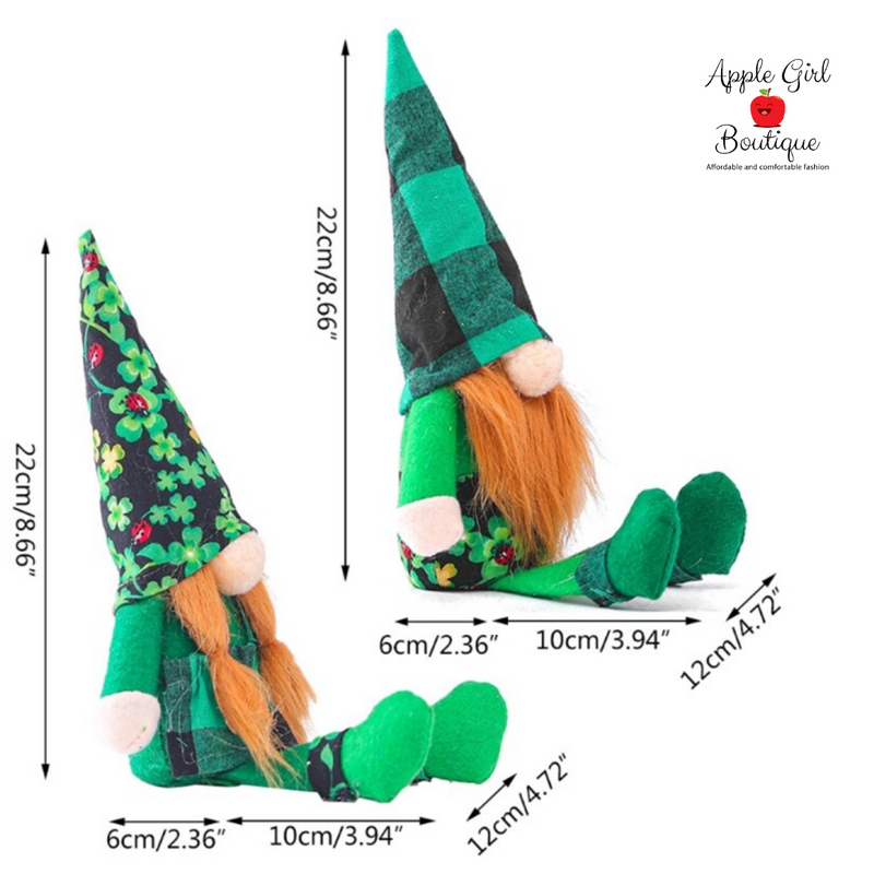 Four Leaf Clover Gnome Couple