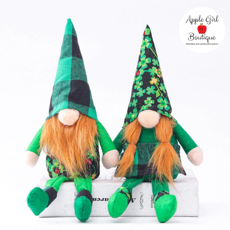 Four Leaf Clover Gnome Couple