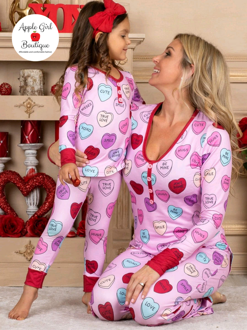 Plus size valentine pajamas hotsell