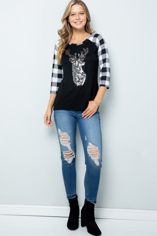 The Bella - Women's Top - Black/White